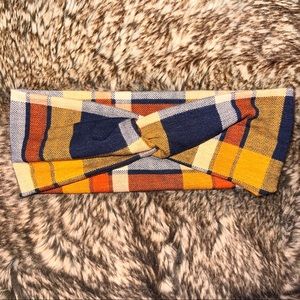 Reversible Headband - Plaid/Flannel - Multi-Color